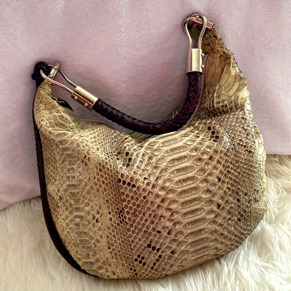 Michael Kors limited edition python crescent moon bag